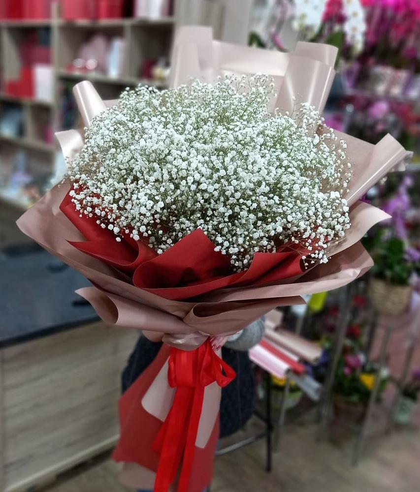 Букет Белые хлопья в Курманаевка Букет цветов из: Гипсофила в Курманаевка