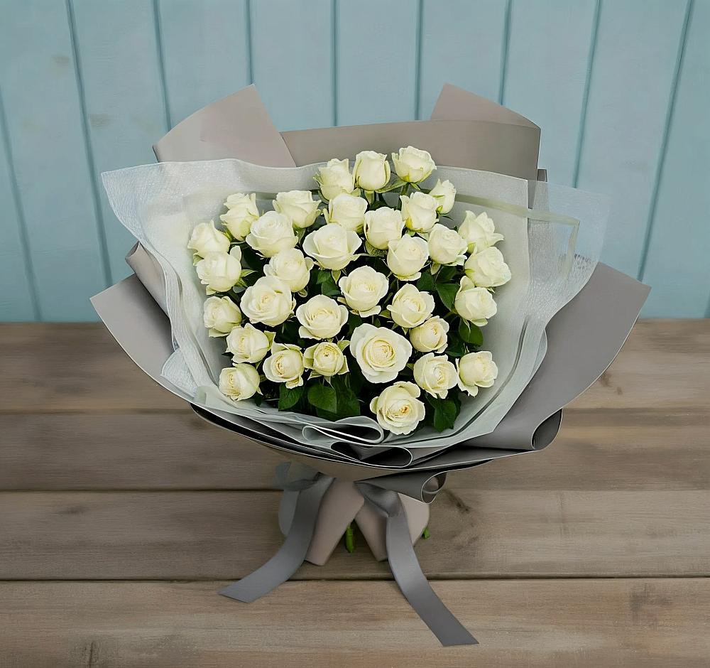 Букет Белоснежная нежность в Курманаевка
