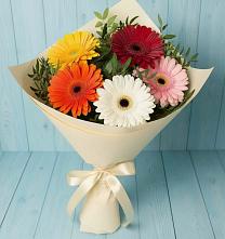 Букет цветов из:  Герберы в Курманаевка