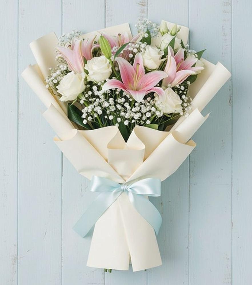 Букет цветов из: Лилии в Курманаевка