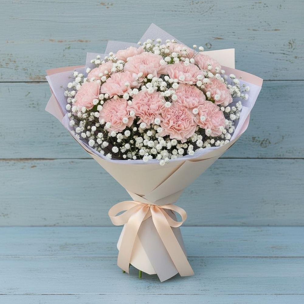 Букет цветов из: Гвоздики в Курманаевка