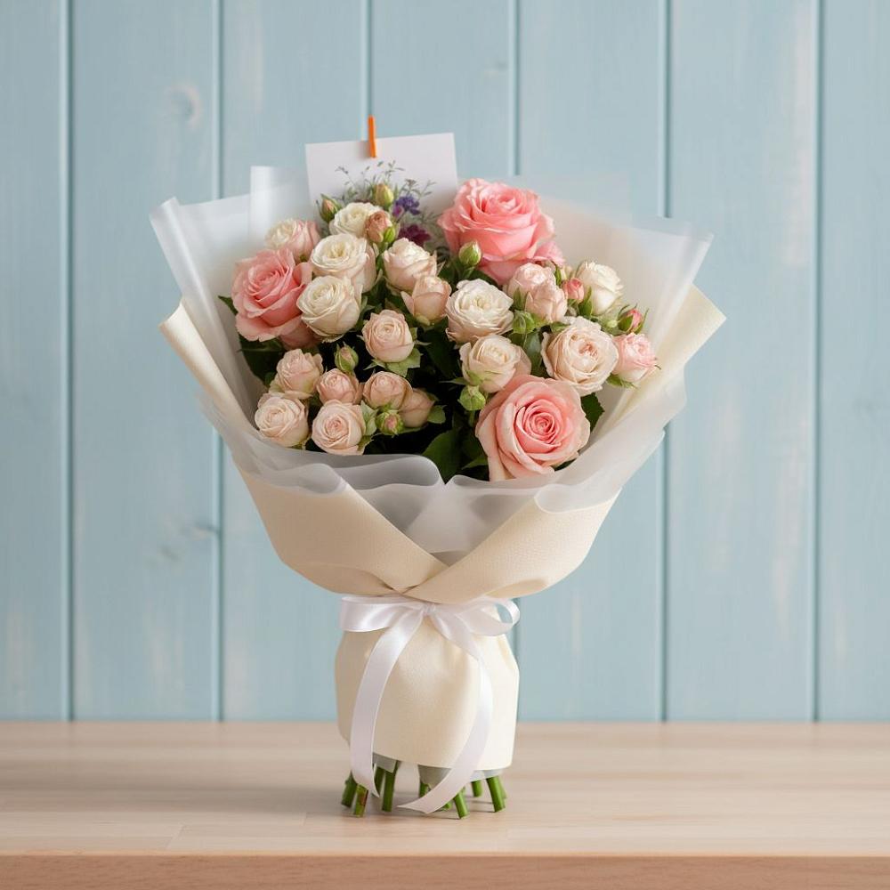 Букет цветов из: Розы в Курманаевка