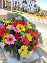 Букет цветов из:  Герберы #REPLACE_PRED# Курманаевка