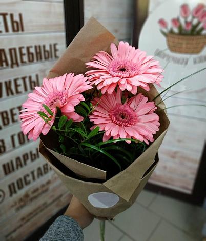 Букет цветов из: Герберы в Курманаевка