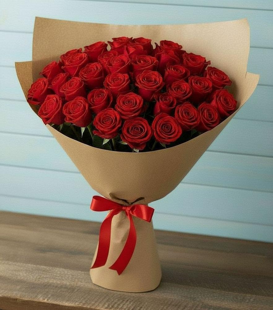 Букет Красные розы Милано в Курманаевка