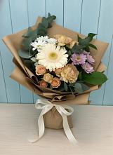 Букет цветов из:  Герберы и Хризантемы в Курманаевка
