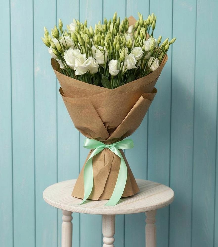 Букет цветов из: Лизиантусы в Курманаевка