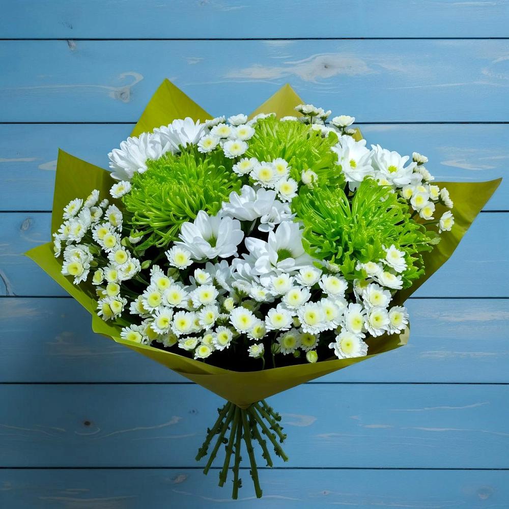 Букет цветов из: Хризантемы в Курманаевка