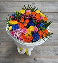 Букет цветов из:  Розы и Хризантемы в Курманаевка