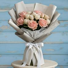 Букет цветов из:  Розы в Курманаевка