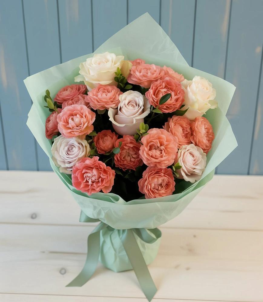 Букет цветов из: Розы в Курманаевка