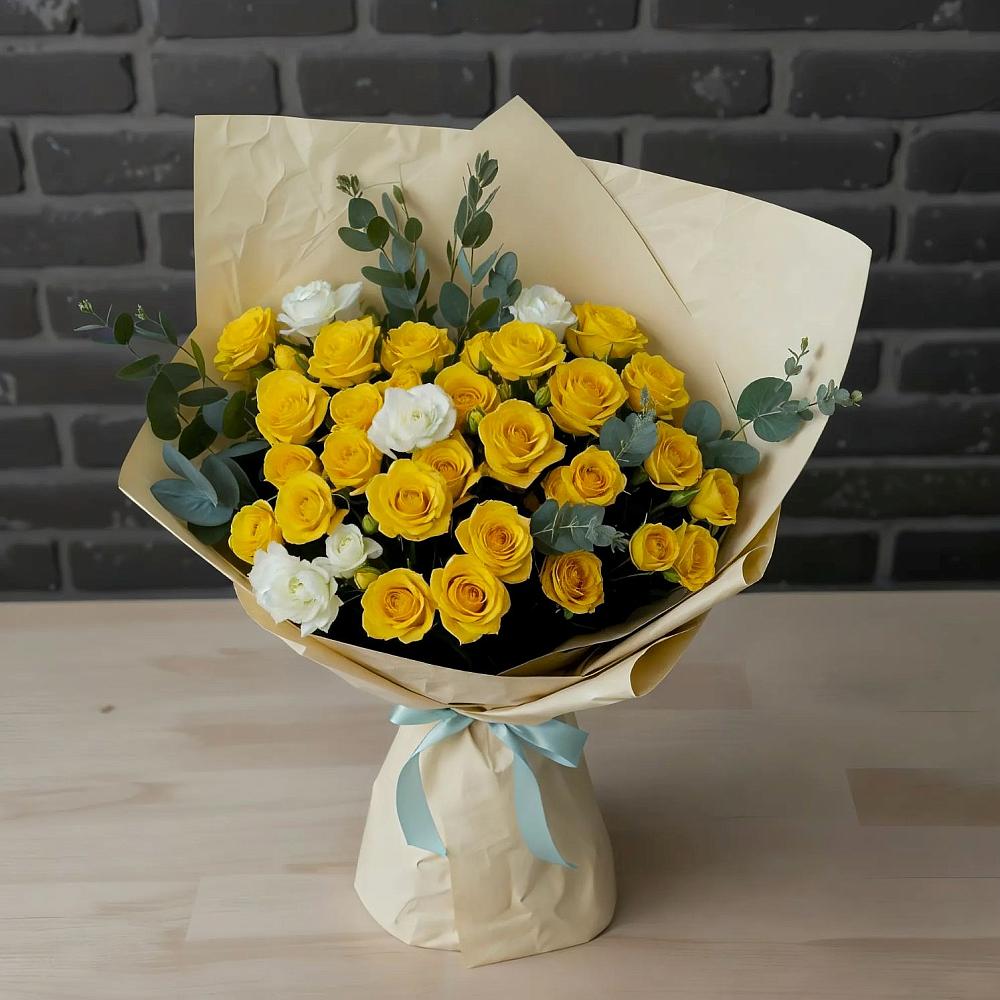 Букет цветов из: Розы в Курманаевка