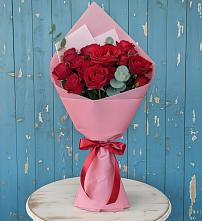Букет цветов из:  Розы в Курманаевка