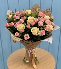 Букет цветов из:  Розы в Курманаевка