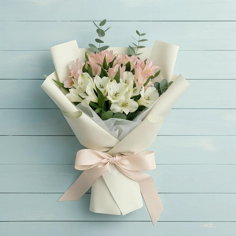 Букет цветов из: Альстромерии в Курманаевка