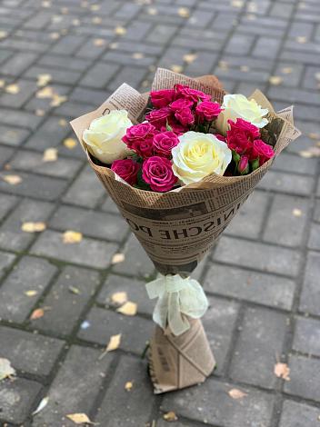 Букет цветов из: Розы в Курманаевка