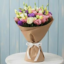 Букет цветов из:  Лизиантусы в Курманаевка