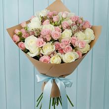 Букет цветов из:  Розы в Курманаевка